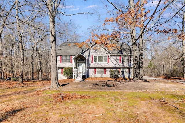 view of split foyer home