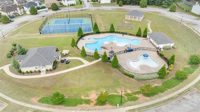 556 Emporia Loop, Mcdonough, GA 30253 - drone / aerial view of a pool