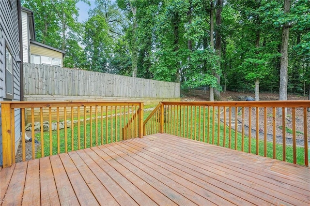 998 Pointer Rdg, Tucker, GA 30084 - wooden terrace with view of wooded area