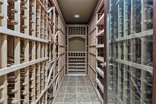 view of wine room