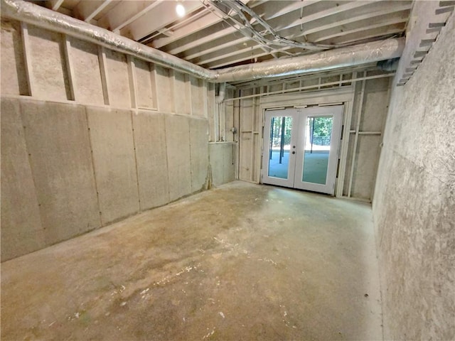 view of basement