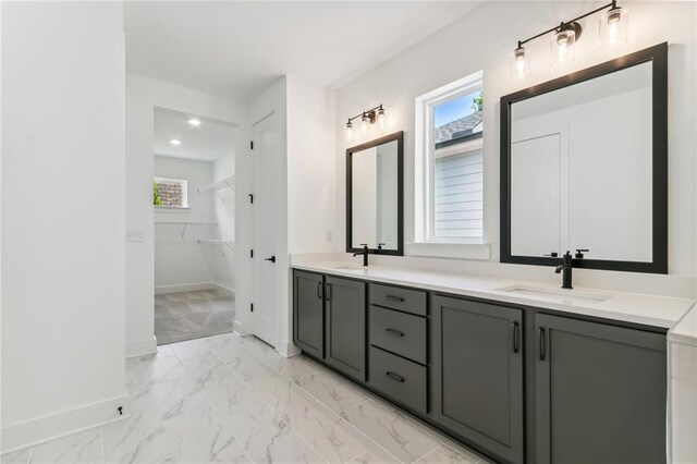 bathroom featuring vanity