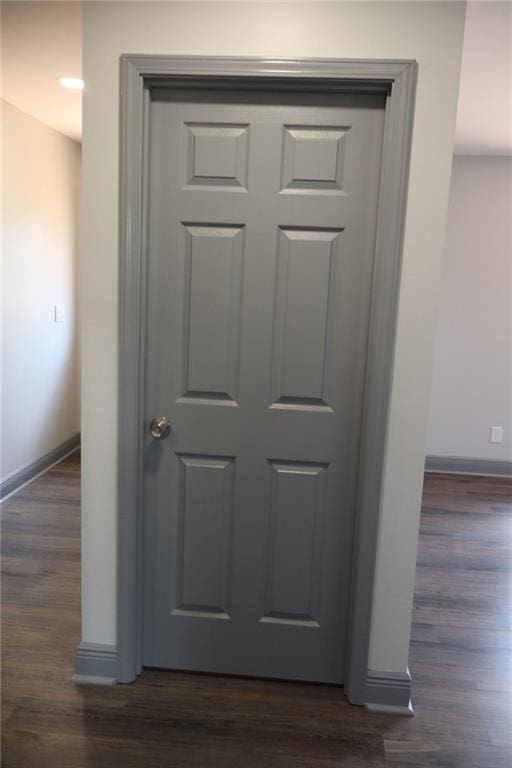 interior details with wood-type flooring