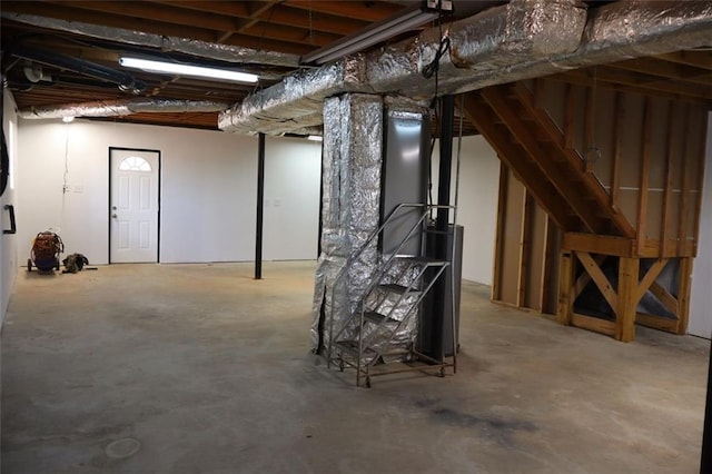 view of basement