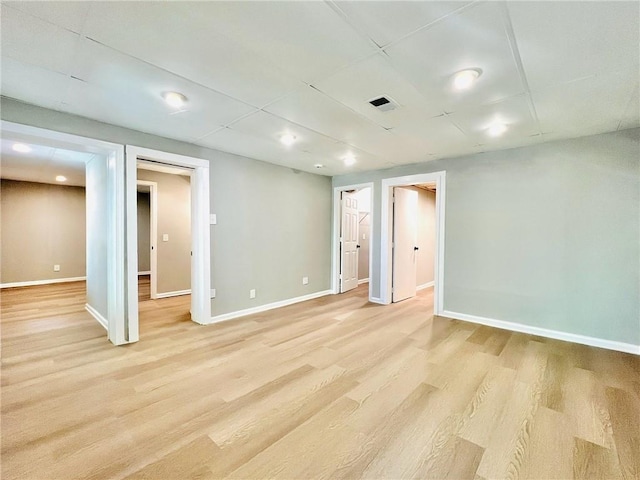 interior space with light wood-type flooring