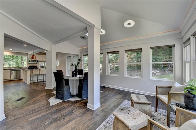 945 Tiber Cir, Alpharetta, GA 30022 - sunroom / solarium with vaulted ceiling and plenty of natural light