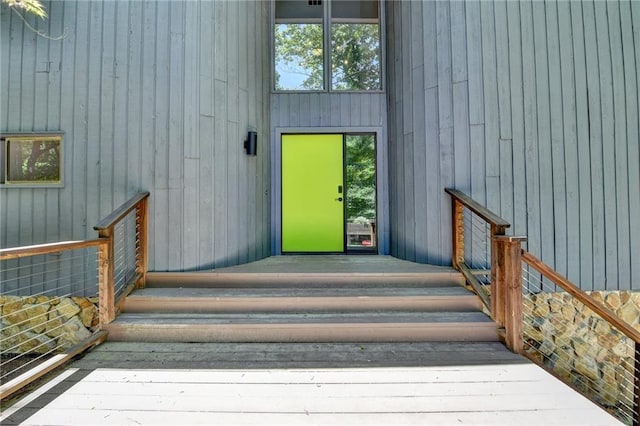 945 Tiber Cir, Alpharetta, GA 30022 - view of exterior entry featuring a wooden deck