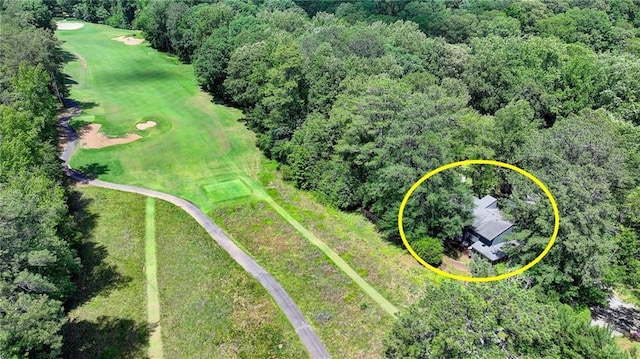 945 Tiber Cir, Alpharetta, GA 30022 - bird's eye view of a golf course and a forest