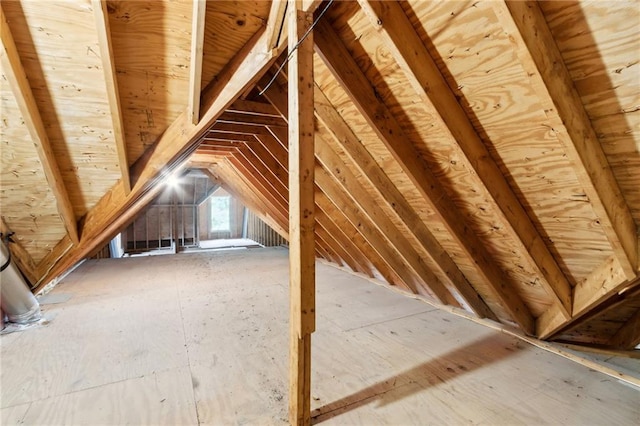 view of attic