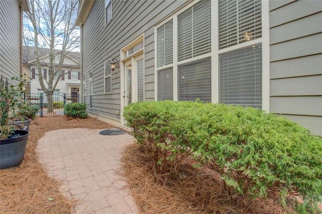 view of home's exterior featuring a patio