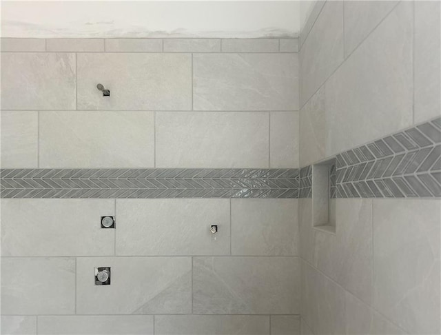 room details featuring tiled shower