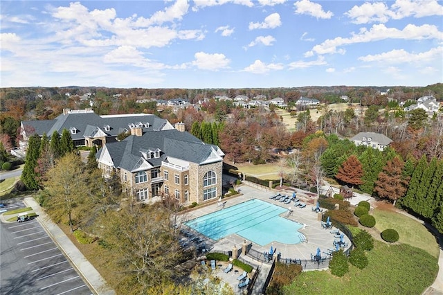 birds eye view of property