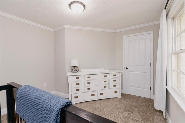 1233 Bethlehem Rd, Statham, GA 30666 - carpeted bedroom with ornamental molding and baseboards