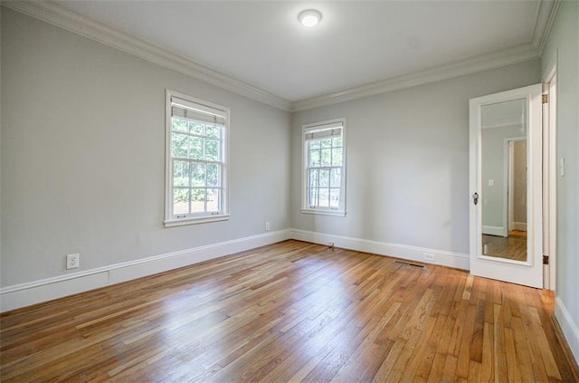 2007 Mount Vernon Pl, Dunwoody, GA 30338 - spare room featuring light wood-style floors and ornamental molding