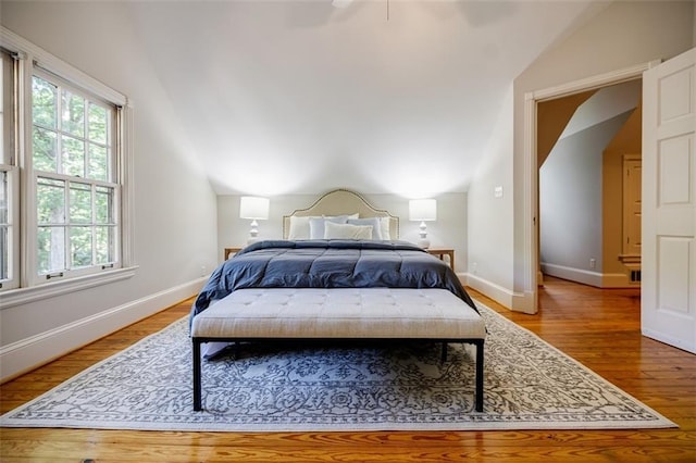 2007 Mount Vernon Pl, Dunwoody, GA 30338 - bedroom with vaulted ceiling and wood finished floors