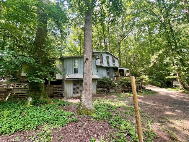 345 Banner Cir, Ellijay, GA 30540 - view of side of home with stairway