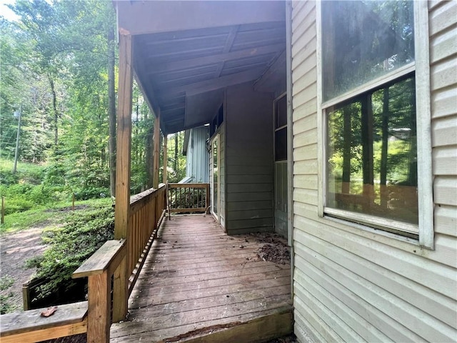 345 Banner Cir, Ellijay, GA 30540 - view of wooden terrace