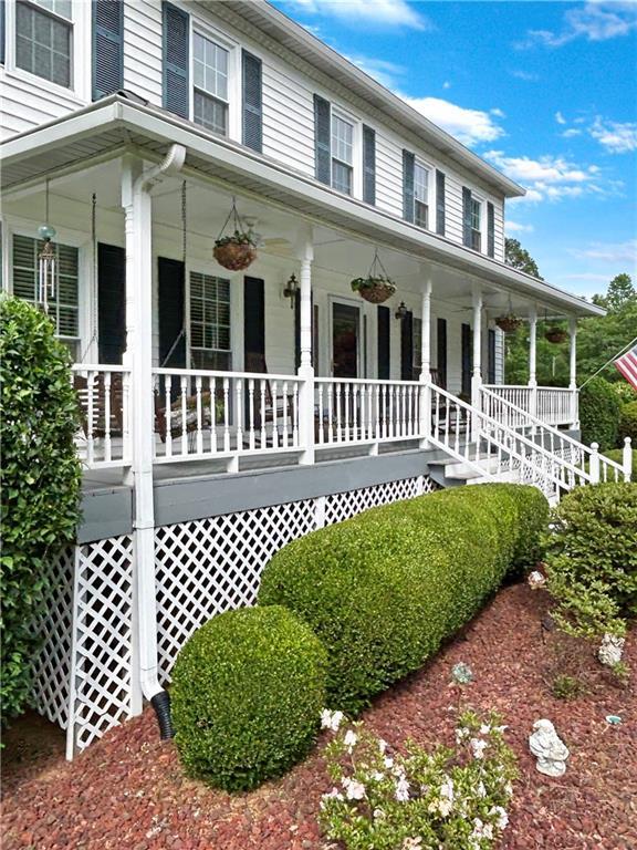 21 Picketts Ridge Ln, Acworth, GA 30101 - view of front of house featuring covered porch