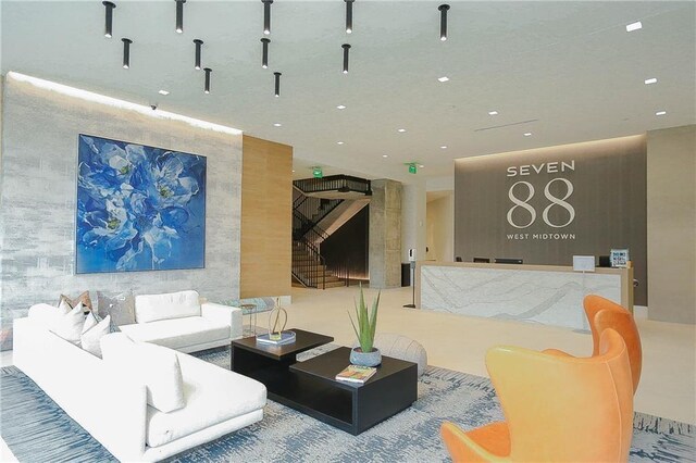 788 W Marietta St NW Unit 811, Atlanta, GA 30318 - community lobby featuring recessed lighting