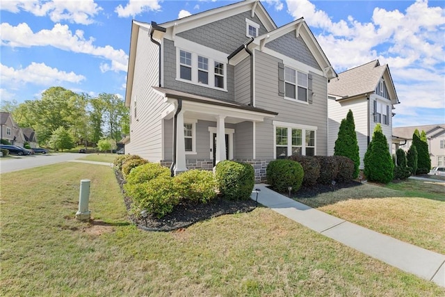 5924 Waterway Pl, Flowery Branch, GA 30542 - view of front of home featuring a front lawn and covered porch