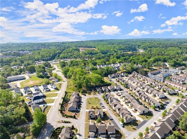 5924 Waterway Pl, Flowery Branch, GA 30542 - aerial overview of property's location with a heavily wooded area and nearby suburban area