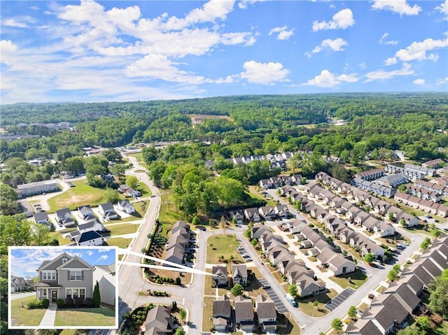 5924 Waterway Pl, Flowery Branch, GA 30542 - aerial view of residential area with a forest