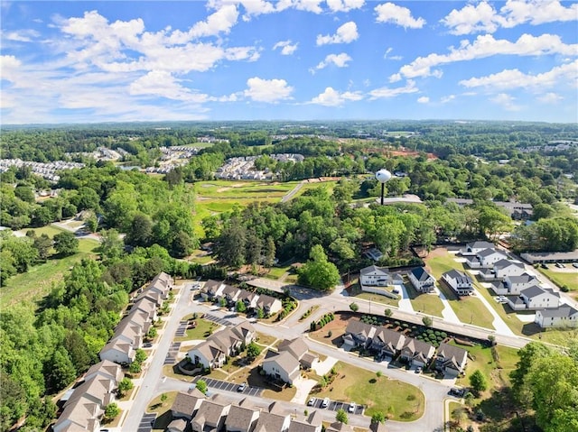5924 Waterway Pl, Flowery Branch, GA 30542 - aerial view of property's location featuring nearby suburban area and a heavily wooded area