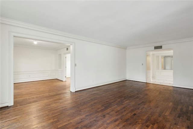 2769 Peachtree Rd NE Unit 7, Atlanta, GA 30305 - unfurnished room with crown molding and wood finished floors
