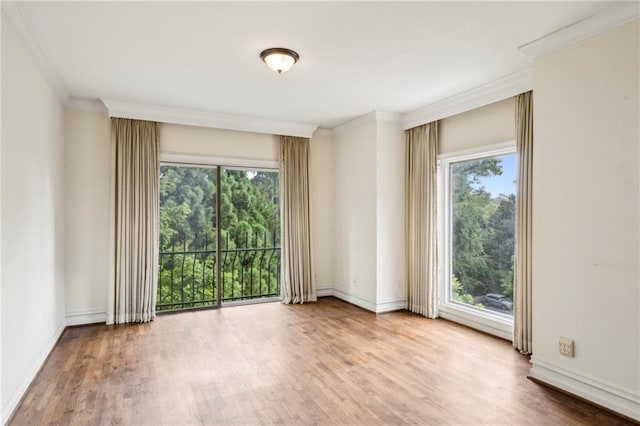 2769 Peachtree Rd NE Unit 7, Atlanta, GA 30305 - empty room featuring ornamental molding and wood finished floors