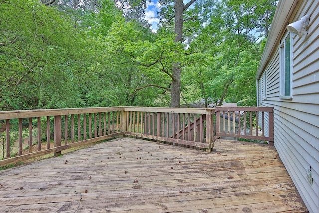 5295 Old Trail Cir, Stone Mountain, GA 30088 - view of wooden terrace