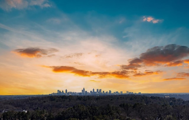 view of nature at dusk