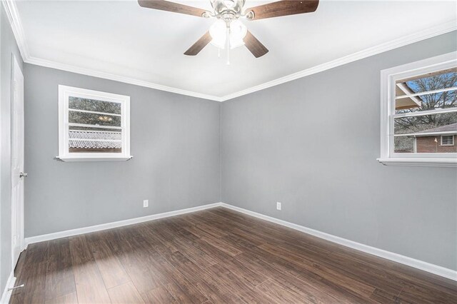 bathroom featuring hardwood / wood-style floors, vanity, and ornamental molding