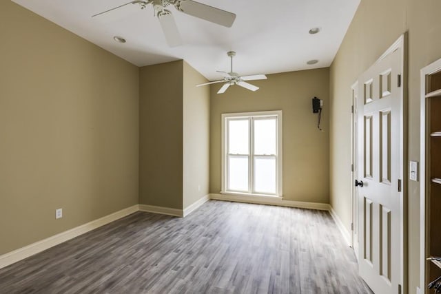 empty room featuring light wood-type flooring