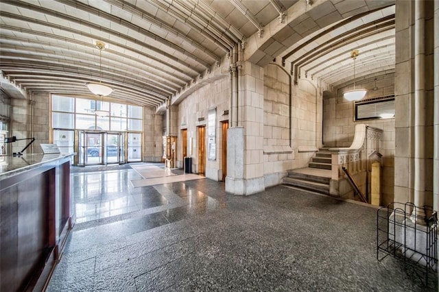 57 Forsyth St NW Unit 12B, Atlanta, GA 30303 - community lobby with high vaulted ceiling