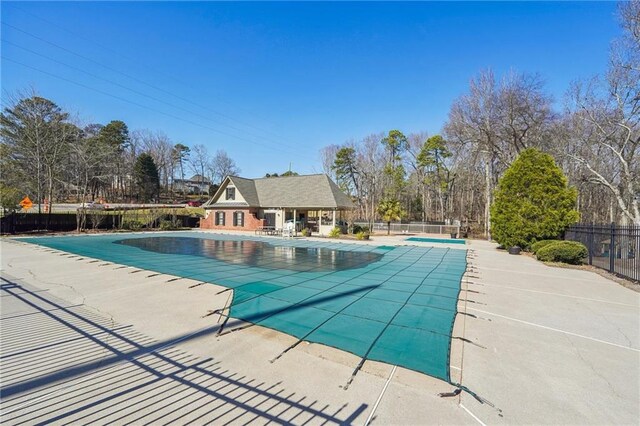 view of pool with a patio