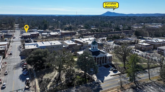 bird's eye view featuring a mountain view