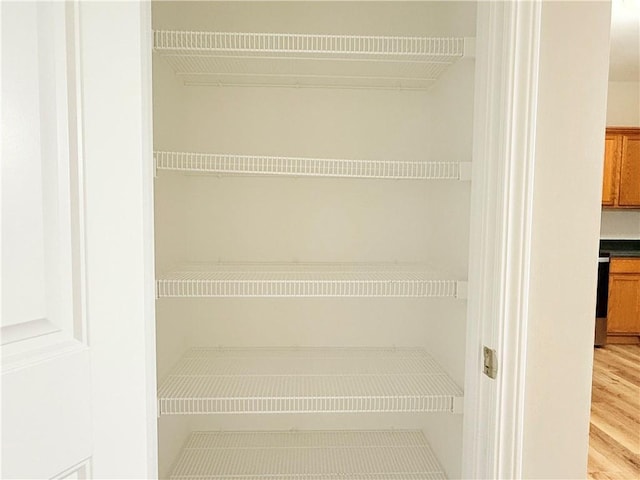 view of pantry