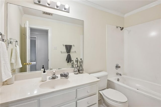 1634 Ponce De Leon Ave NE Unit 514, Atlanta, GA 30307 - full bathroom featuring vanity, shower / bathtub combination, and crown molding