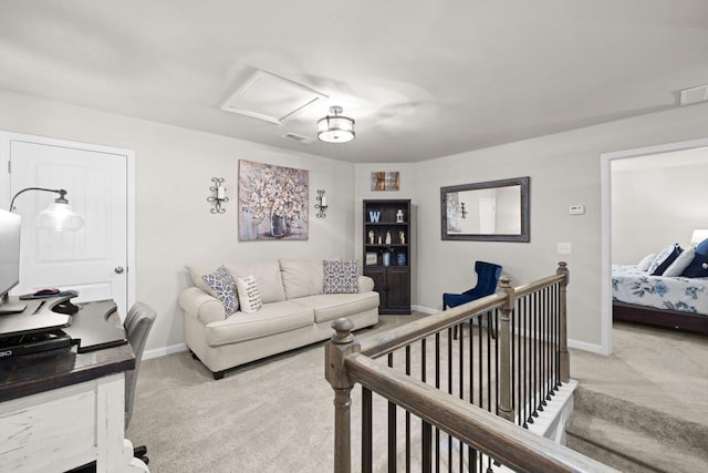 2046 Westbrook Rd, Commerce, GA 30530 - living room with light colored carpet and baseboards