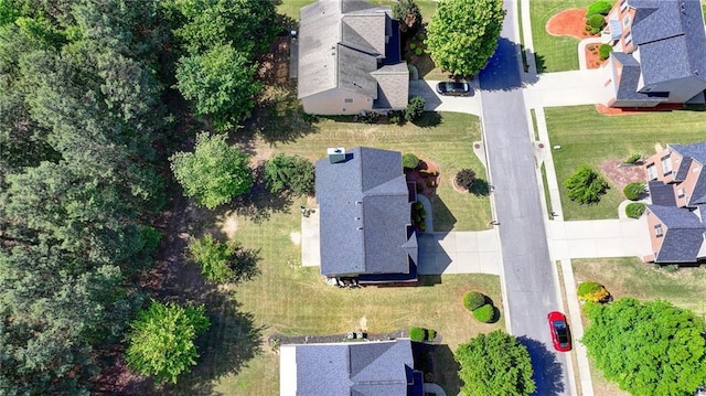 aerial perspective of suburban area