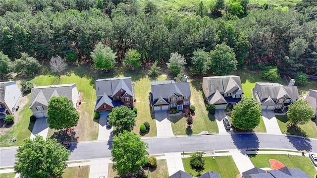 aerial perspective of suburban area