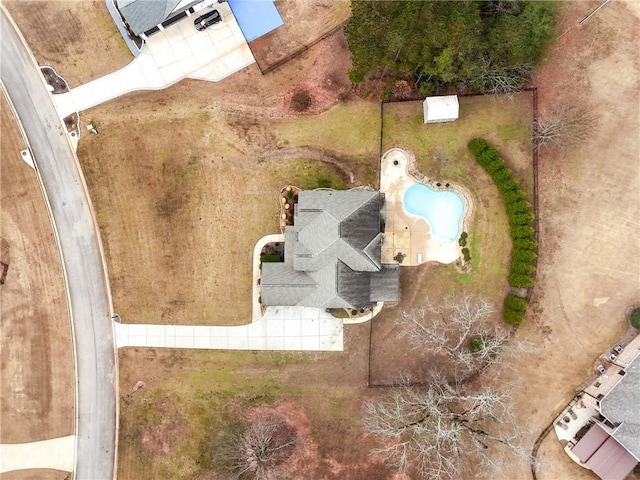 birds eye view of property