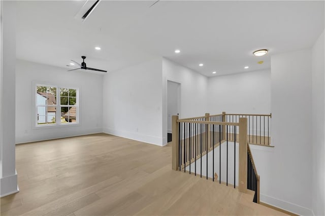 380 Hillcrest View Dr, Suwanee, GA 30024 - unfurnished room with ceiling fan, wood finished floors, recessed lighting, and baseboards