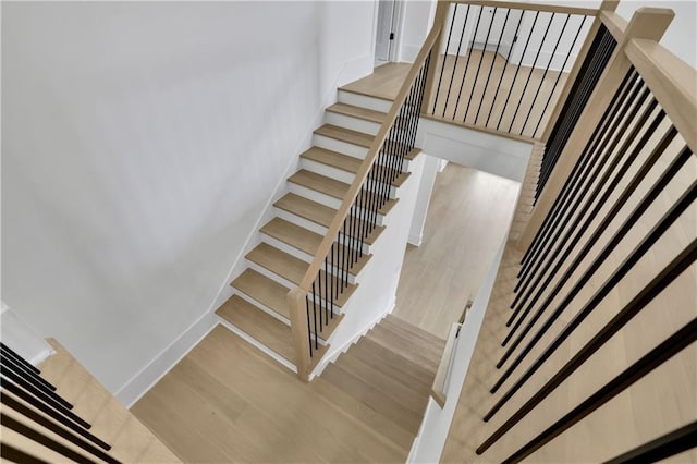 380 Hillcrest View Dr, Suwanee, GA 30024 - stairs with wood finished floors