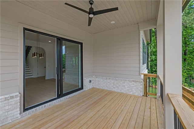 380 Hillcrest View Dr, Suwanee, GA 30024 - deck with ceiling fan