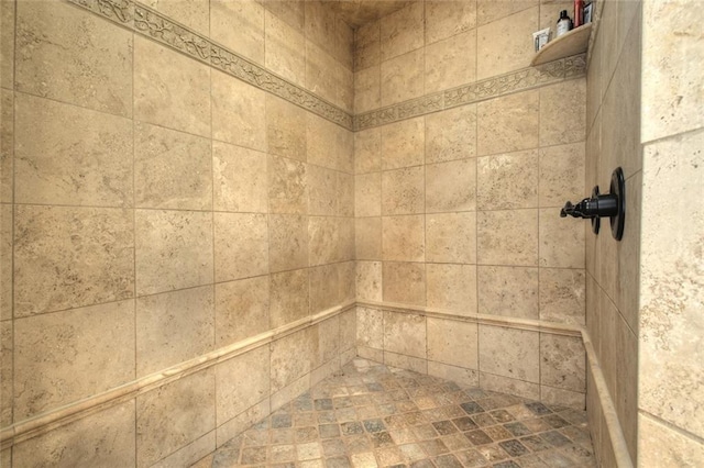 room details featuring tiled shower