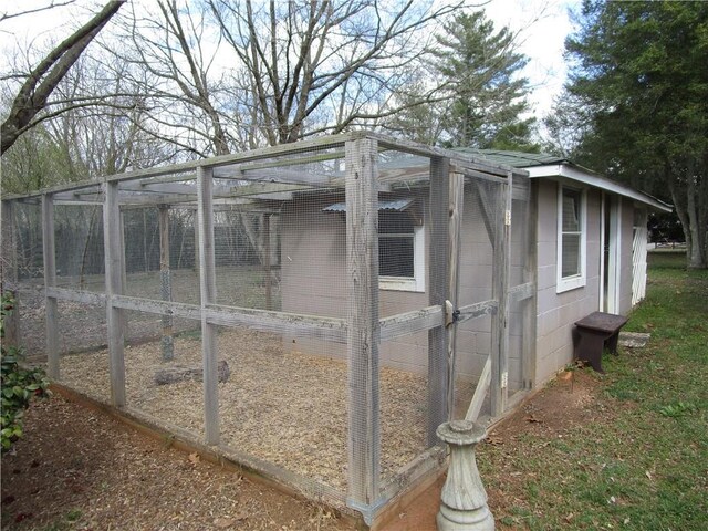 view of poultry coop