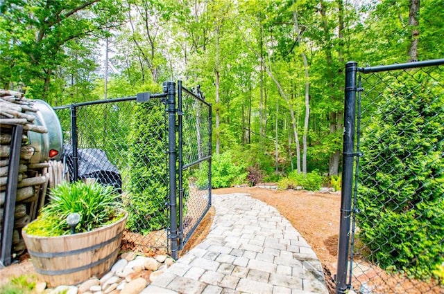 exterior space featuring fence
