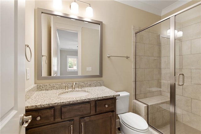 385 Windy Pines Trl, Roswell, GA 30075 - full bath featuring vanity, toilet, and a shower stall