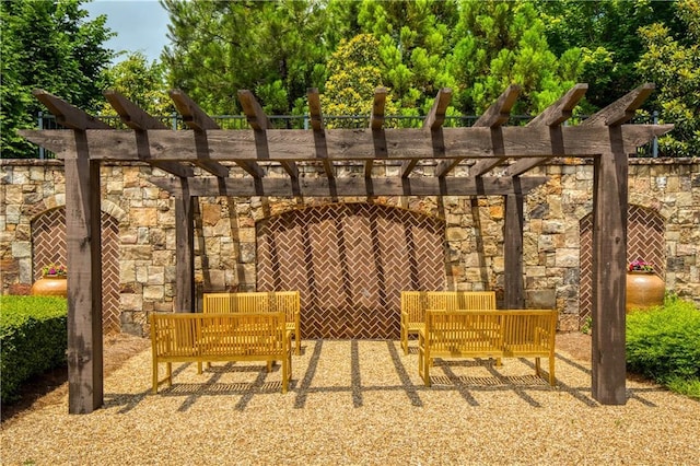 385 Windy Pines Trl, Roswell, GA 30075 - view of patio / terrace with a pergola